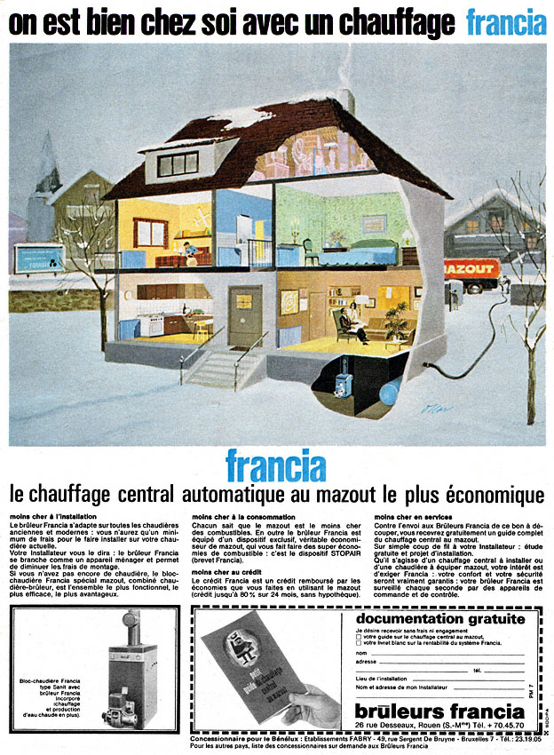 Publicité Francia 1965