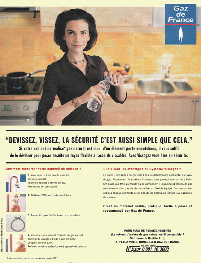 Publicité Gaz 1999