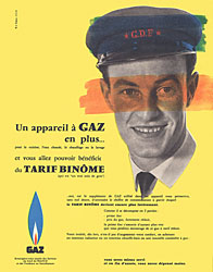 Publicit Gaz 1959