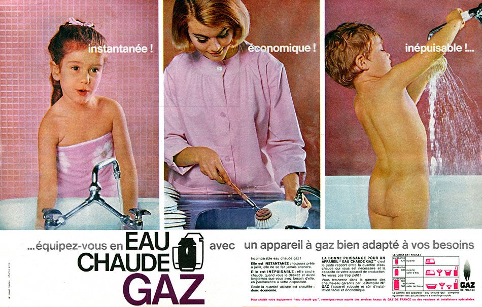 Publicité Gaz 1964