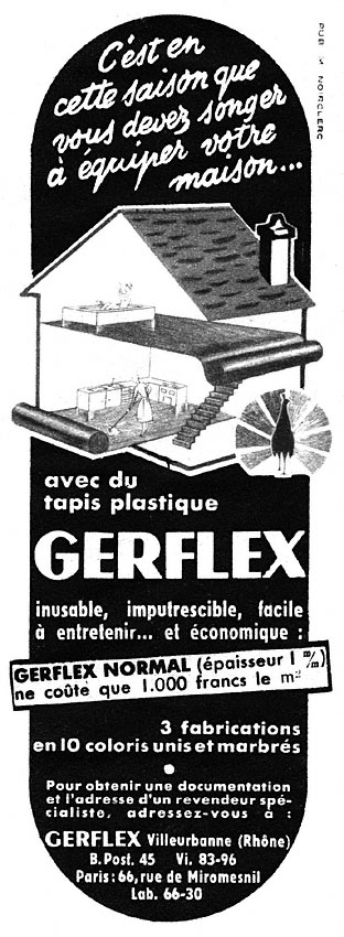 Publicité Gerflex 1953