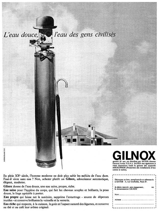 Publicité Gilnox 1965