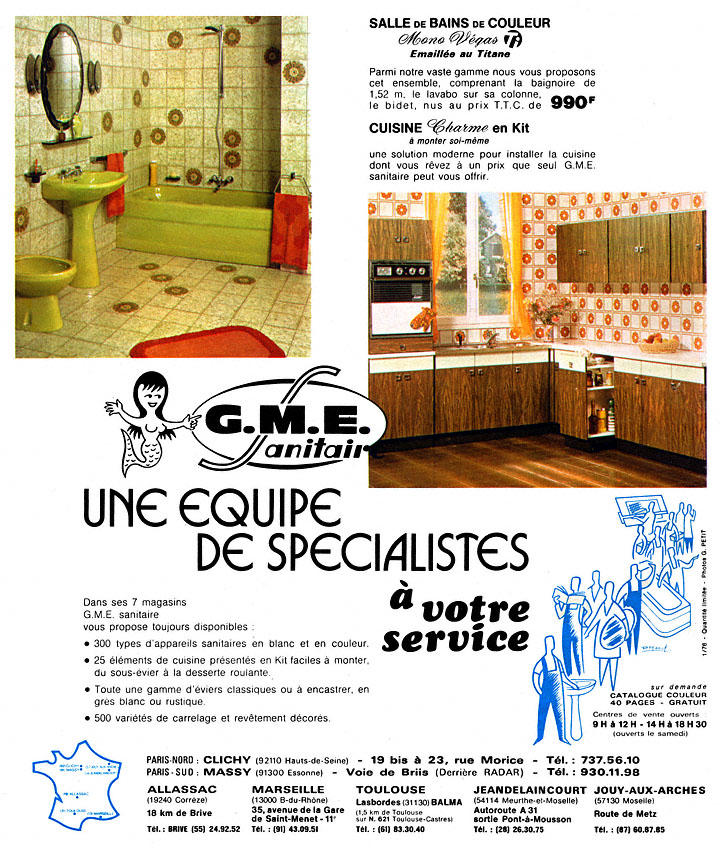 Publicité G.M.E. 1976