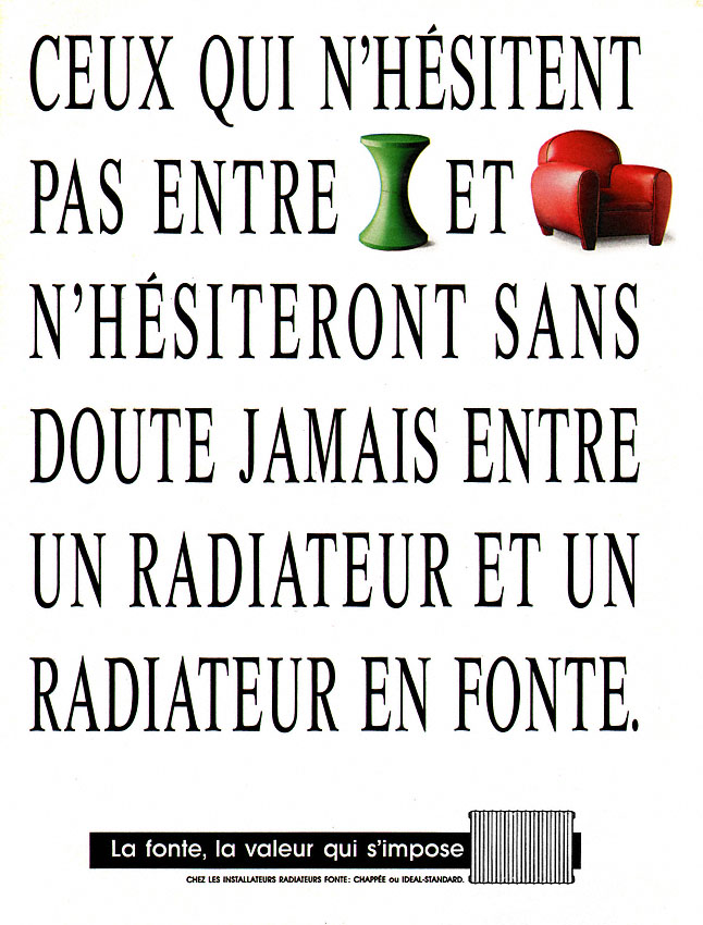 Publicité Idal Standard 1989
