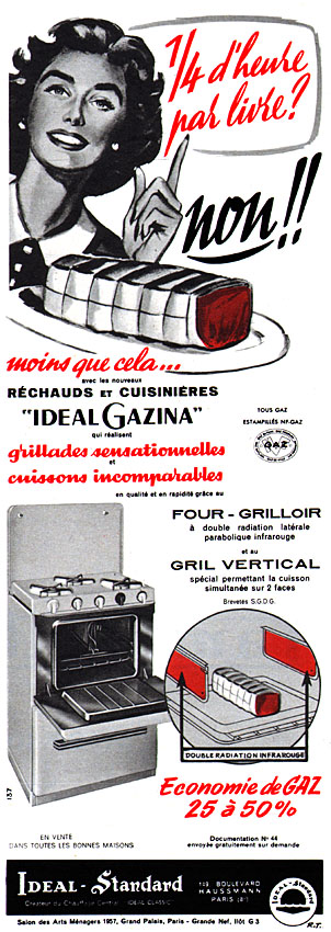 Publicité Idal Standard 1957