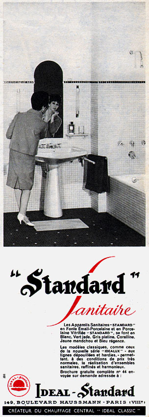 Publicité Idal Standard 1959