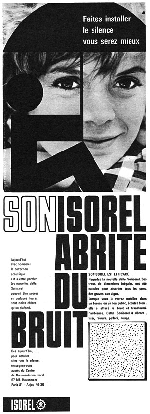 Publicité Isorel 1960