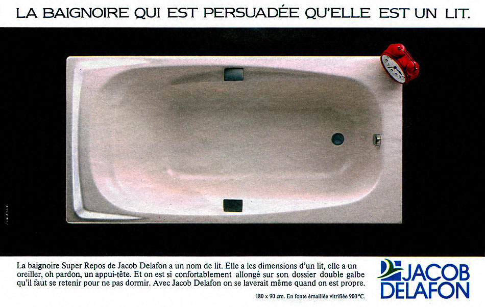 Publicité Jacob Delafon 1986