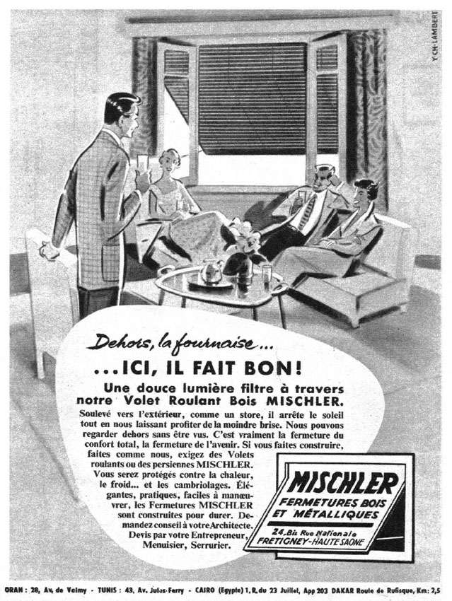 Publicité Mischler 1955