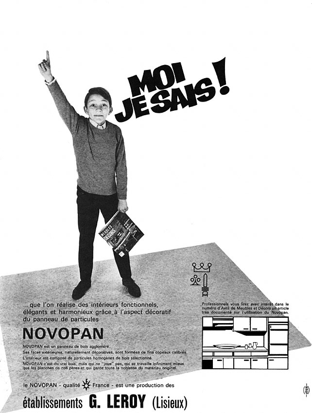 Publicité Novopan 1965