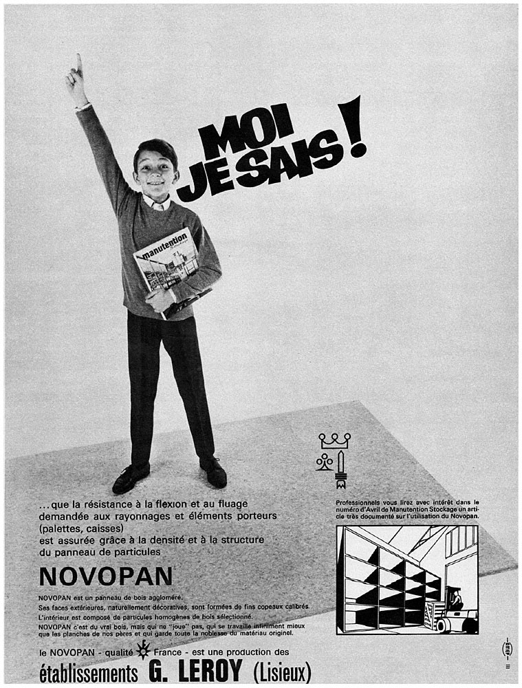 Publicit� Novopan 1965
