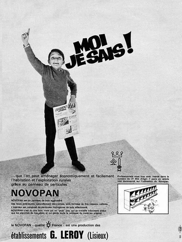 Publicité Novopan 1965