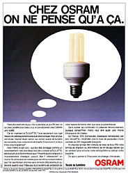 Publicit Osram 1990
