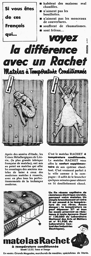 Publicité Rachet 1955