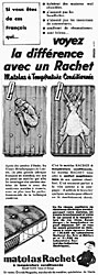 Publicité Rachet 1955