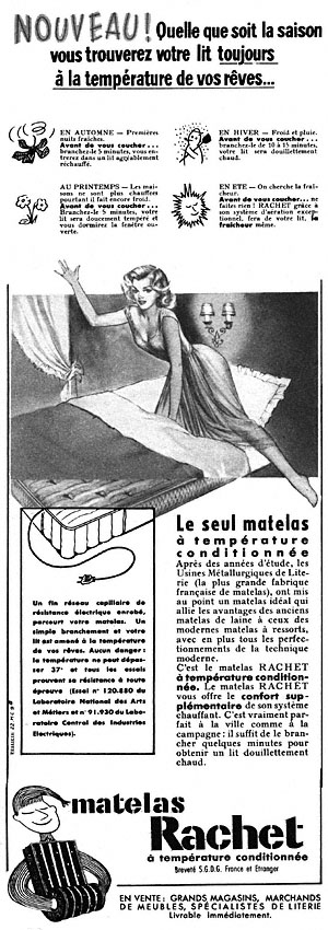 Publicité Rachet 1955