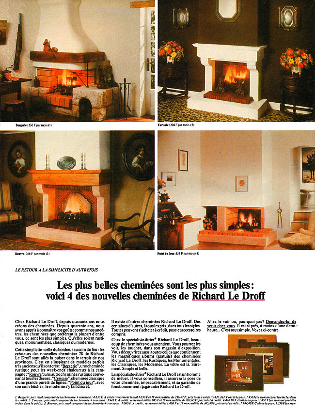 Publicité Richard Le Droff 1978