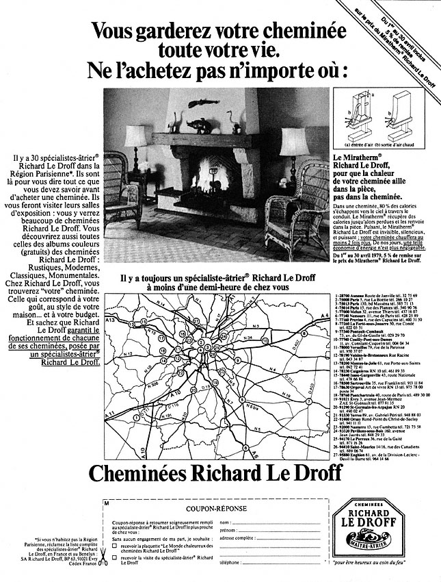 Publicité Richard Le Droff 1979