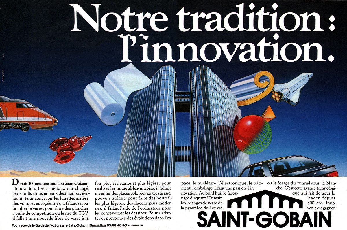 Publicité Saint Gobain 1986