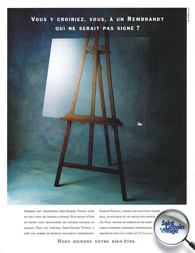 Publicité Saint Gobain 1992