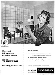 Publicit Saint Gobain 1958