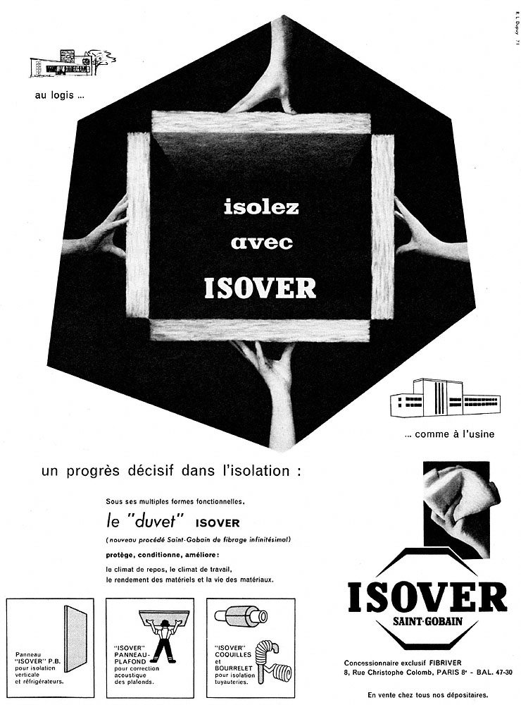 Publicit� Saint Gobain 1960