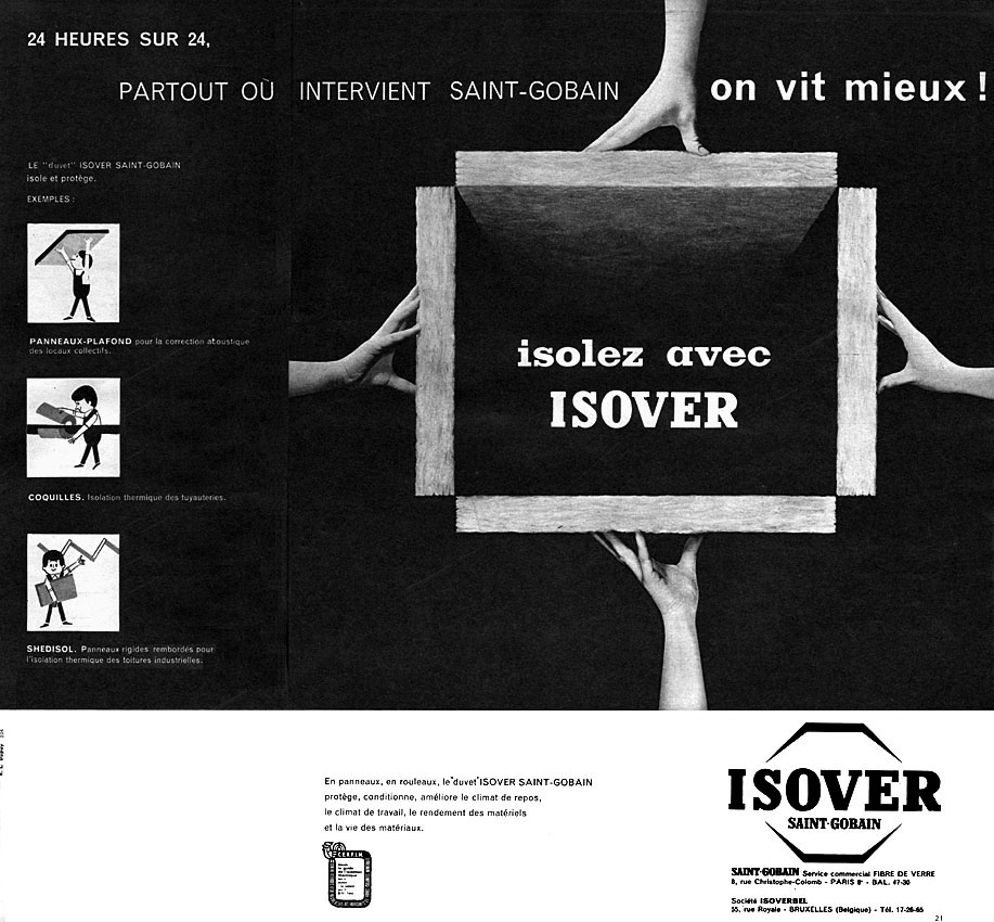 Publicité Saint Gobain 1961