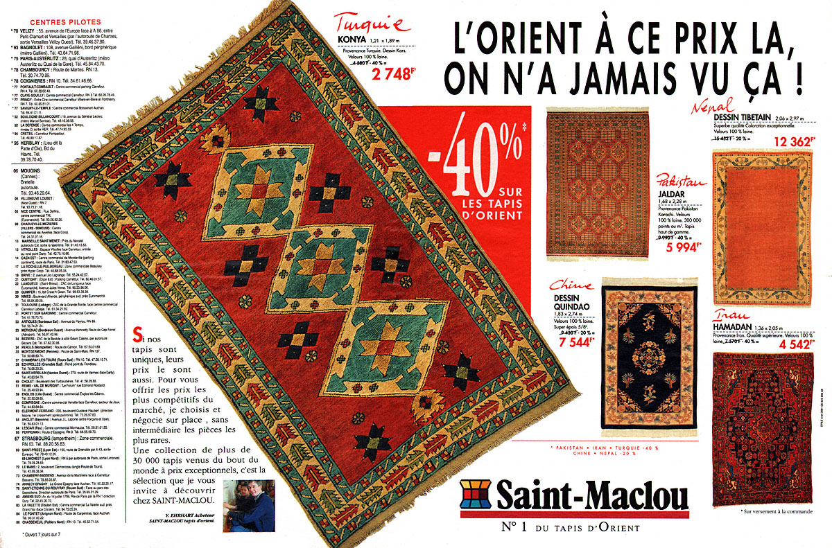 Publicité Saint-maclou 1991