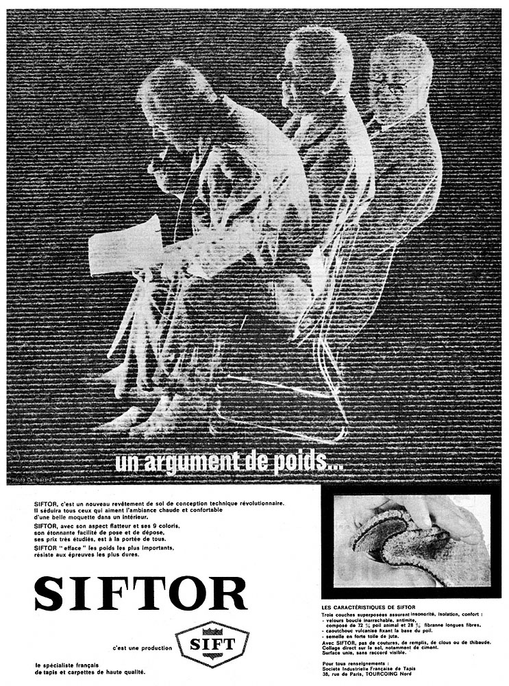 Publicité Siftor 1960
