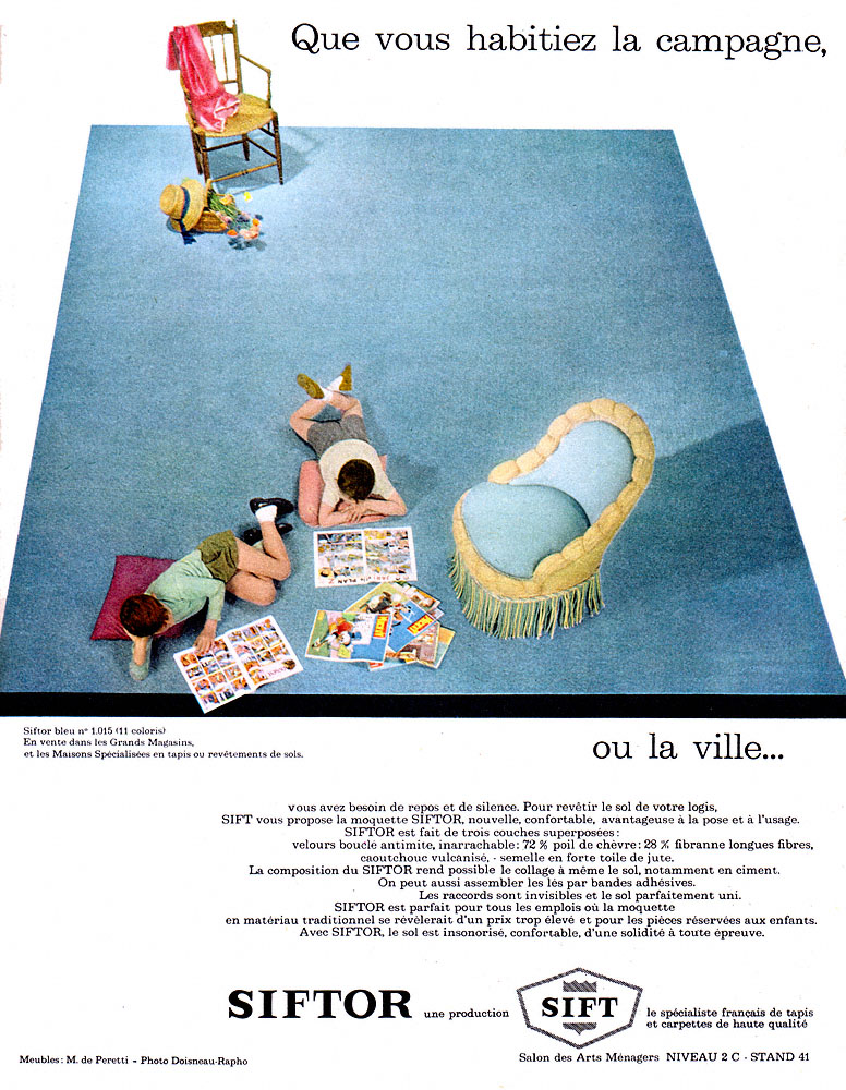 Publicité Siftor 1962