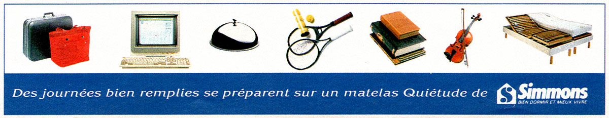 Publicité Simmons 1992