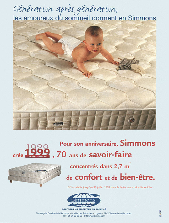Publicité Simmons 1999