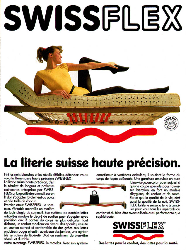 Publicité SwissFlex 1989