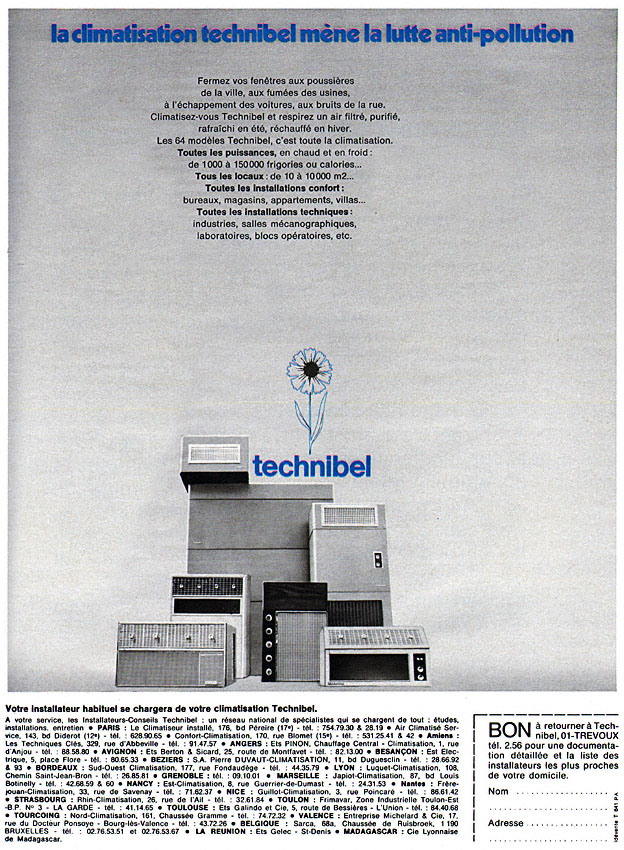 Publicité Technobel 1972