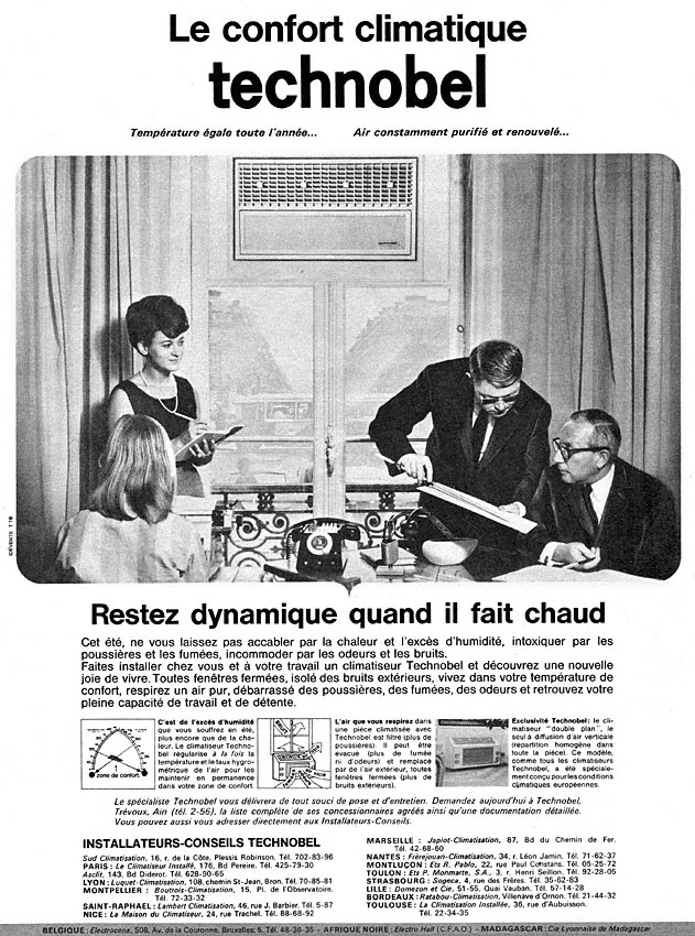 Publicité Technobel 1965