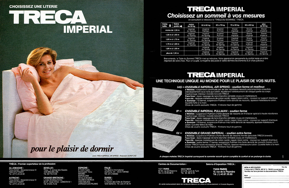 Publicité Treca 1986