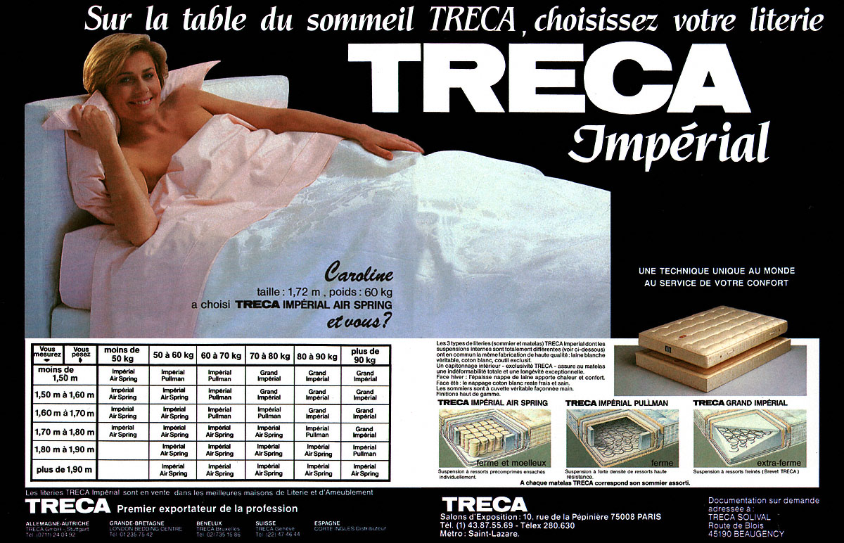 Publicité Treca 1986