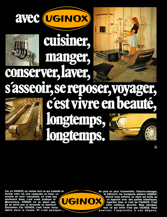 Publicité Uginox 1971