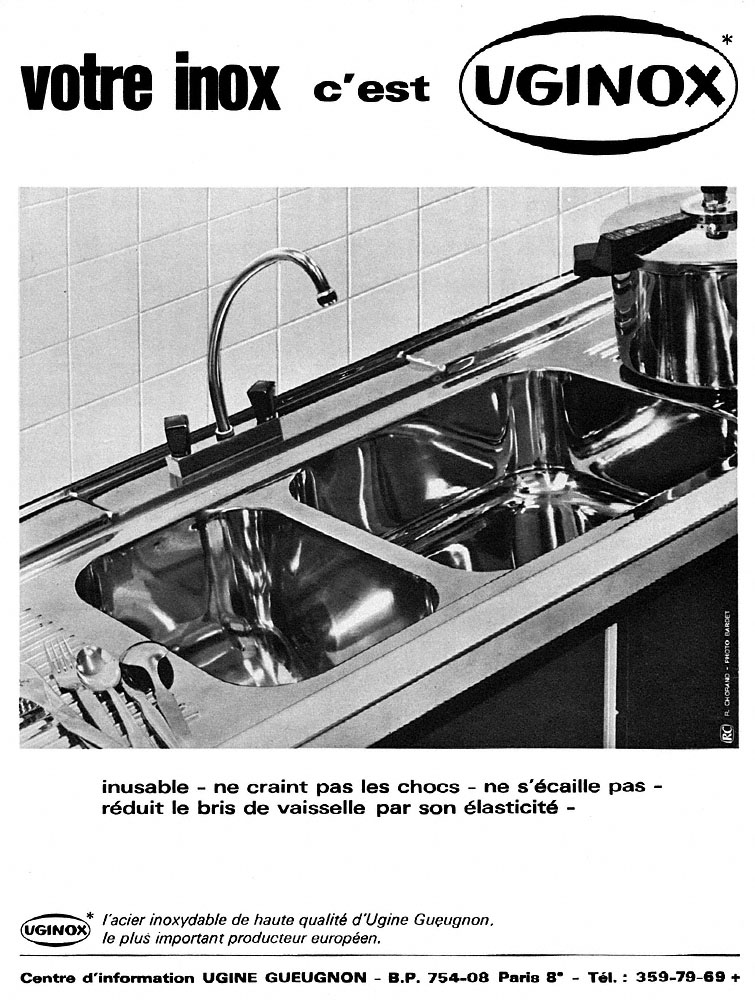 Publicit� Uginox 1968