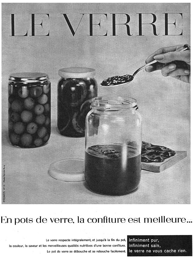 Publicité Verre 1960