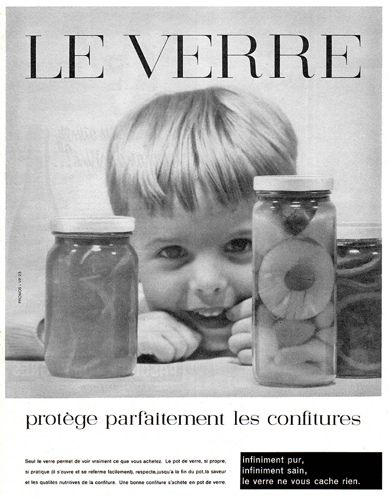 Publicité Verre 1960