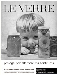 Publicit Verre 1960