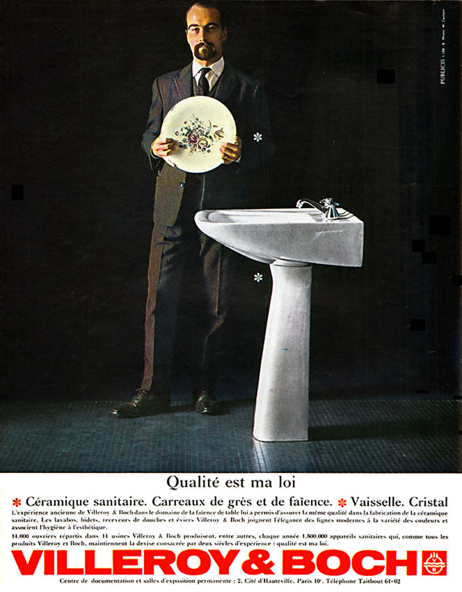 Publicité Villeroy & Boch 1963