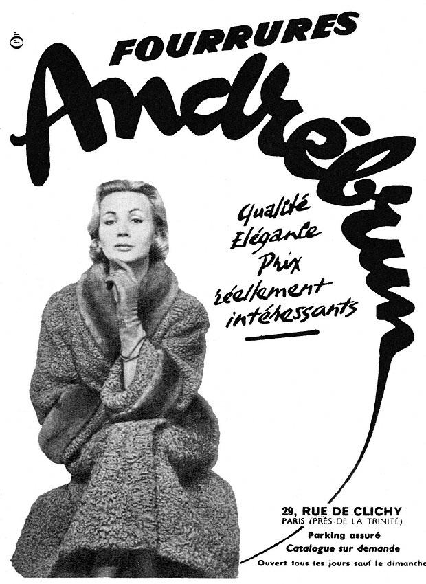 Publicité AndrBrun 1957