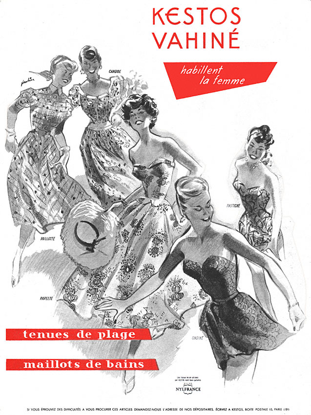 Publicité Kestos 1954