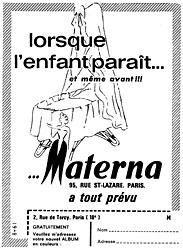 Publicit Materna 1961
