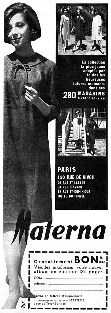 Publicité Materna 1963