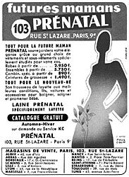 Publicit Prenatal 1951