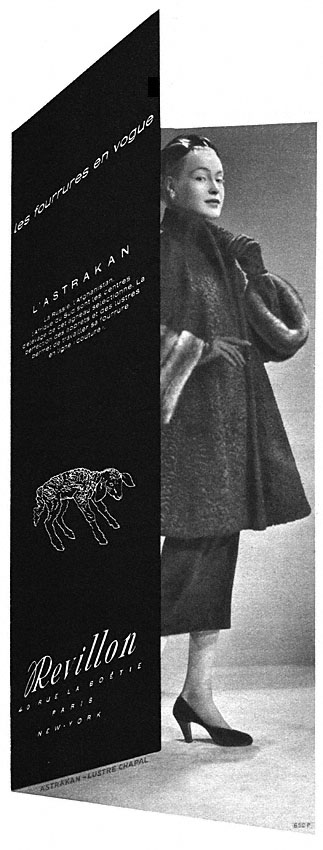 Publicité Revillon 1952