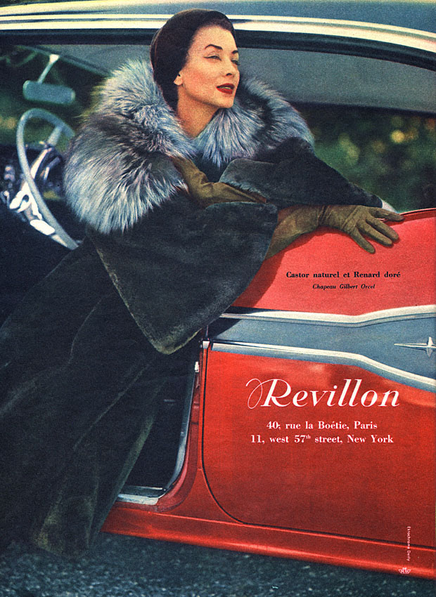 Publicité Revillon 1957